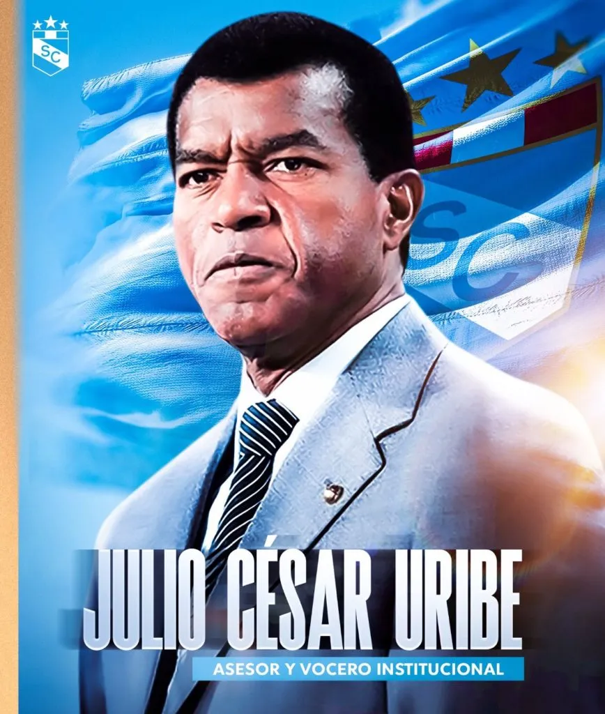 Julio César Uribe en Sporting Cristal. (Foto: X).