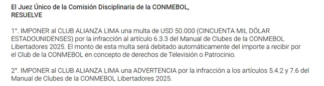 Fuente: Conmebol