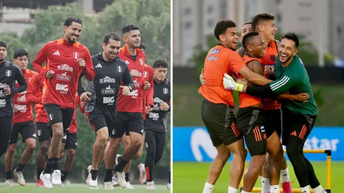 Selección Peruana y Selección Colombiana.