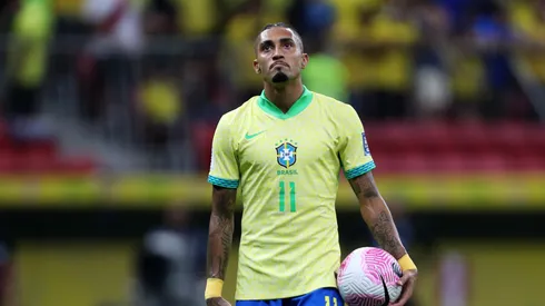 Raphinha, figura de la selección de Brasil.