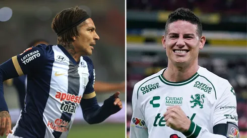 Paolo Guerrero y James Rodríguez.