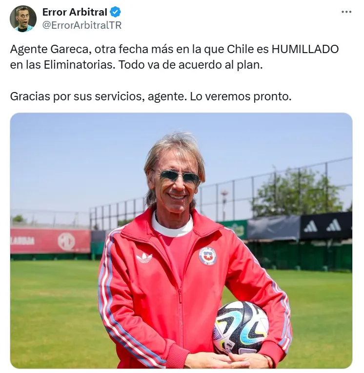 Ricardo Gareca con Chile. (Foto: Selección de Chile)