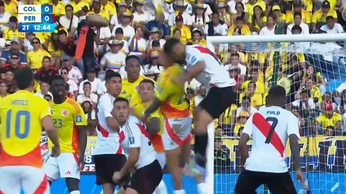 El choque de cabezas entre Garcés y Múñoz.