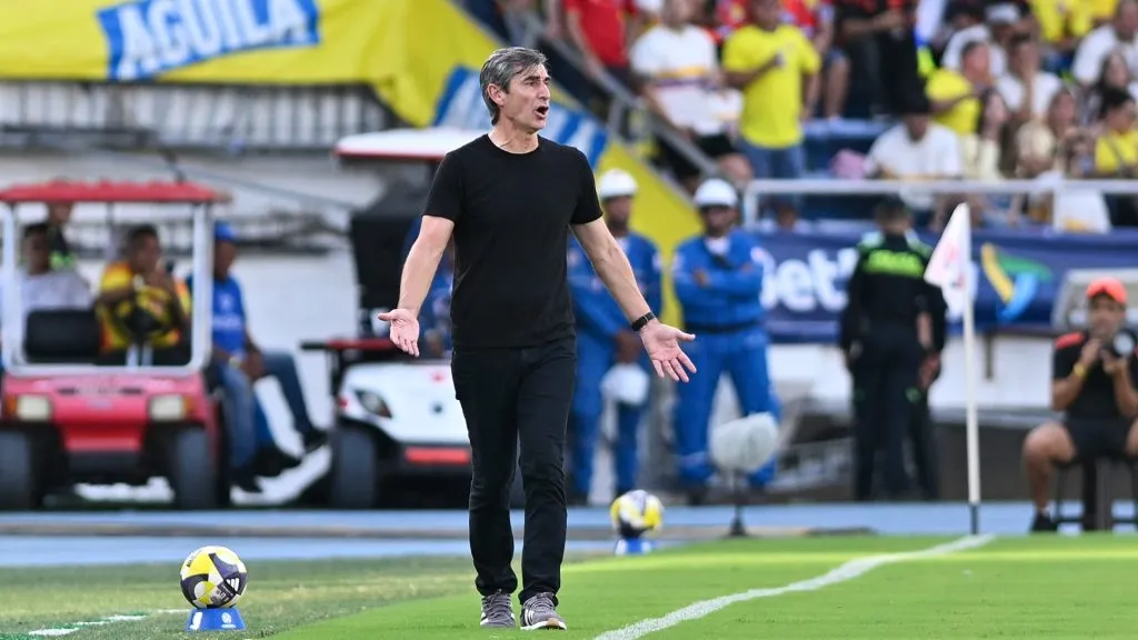 Óscar Ibáñez, durante el partido entre Colombia y Perú (Getty Images).