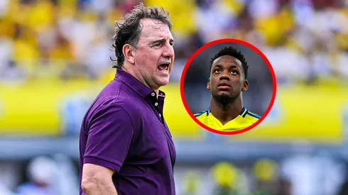 Néstor Lorenzo y Jhon Durán.