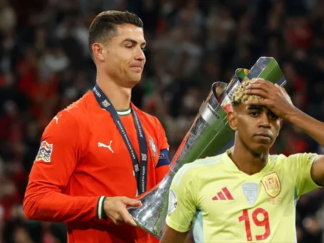 Mientras CR7 lloró de emoción tras el título de la Nations League, así terminó Yamal