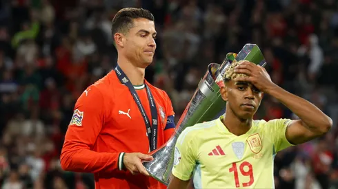 Cristiano Ronaldo y Lamine Yamal.