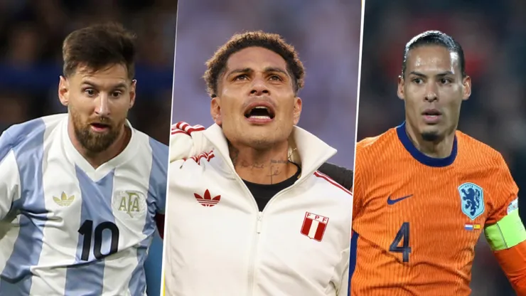 Paolo Guerrero y Lionel Messi, protagonistas de las Eliminatorias Conmebol, y Virgil Van Dijk de Eliminatorias UEFA.