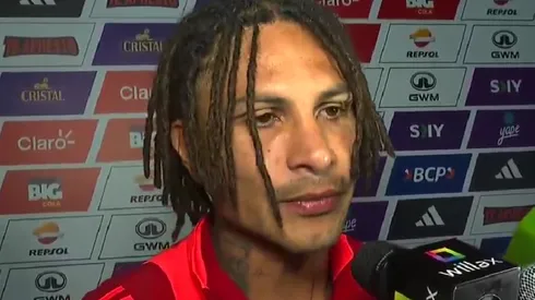 Paolo Guerrero, tras el partido entre Perú y Ecuador.