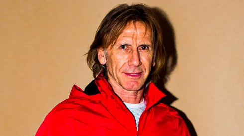 Ricardo Gareca cuando era técnico de Perú.