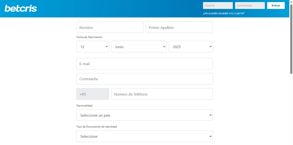 código promocional Betcris