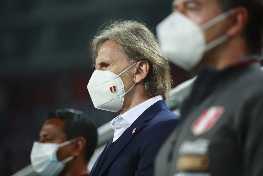 Ricardo Gareca en la Selección Peruana. (Photo by Daniel Apuy/Getty Images)