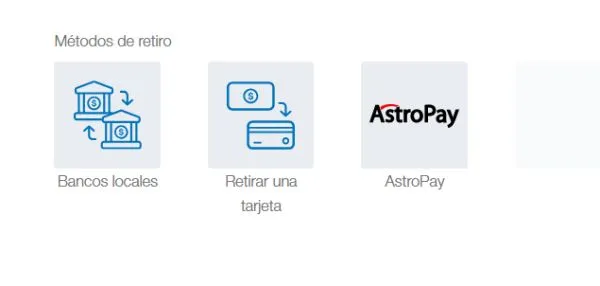 Métodos de pago Betcris