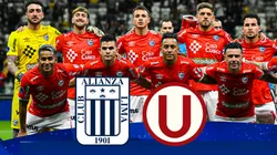 Los escudos de Alianza Lima y Universitario.