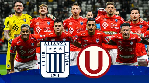 Los escudos de Alianza Lima y Universitario.