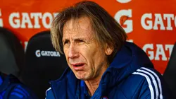 Ricardo Gareca cuando era técnico de Chile.