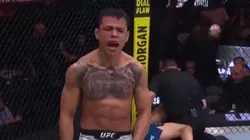 Ochoa y su festejo tras vencer a Durden.