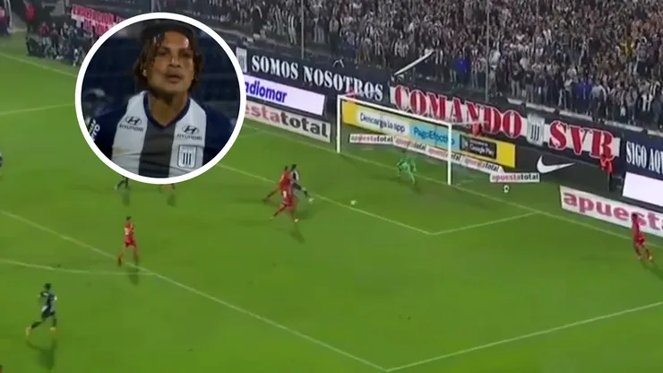 Paolo Guerrero se erró un gol insólito.