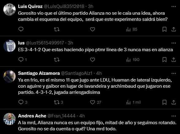 Hinchas molestos por la línea de 3 (Foto: X).