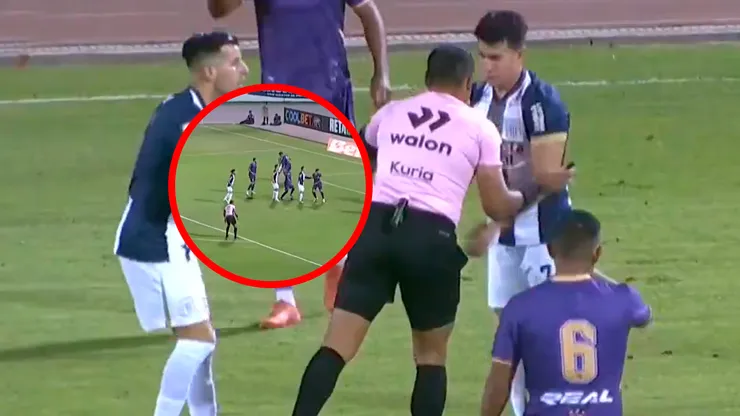 Polémica en un penal no cobrado en el Alianza Lima vs. Comerciantes Unidos.