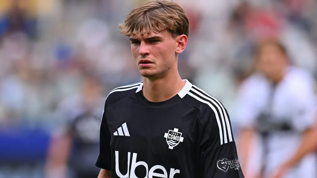 Nico Paz, figura del Como y con pasado en ‘La Fábrica’ del Real Madrid (Getty Images).