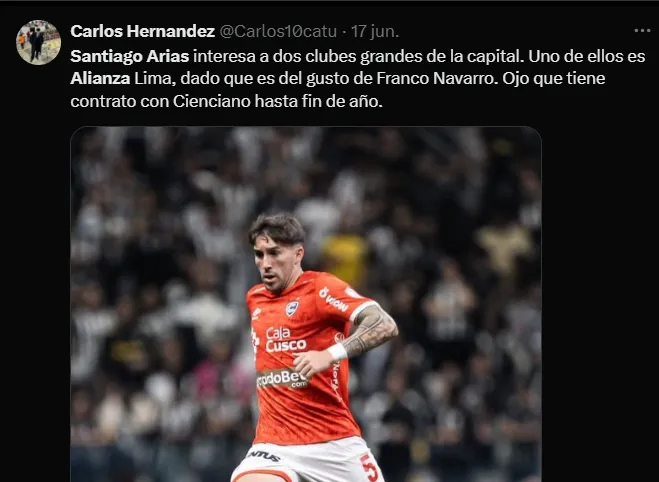 Fuente: @Carlos10catu