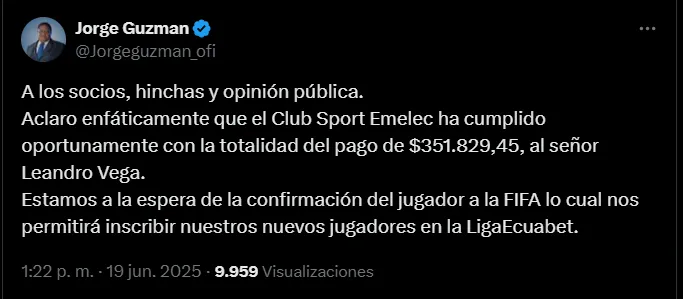 Fuente: @Jorgeguzman_ofi