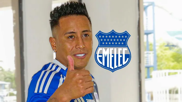 Christian Cueva como jugador de Emelec.