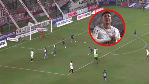 El remate de Jairo Concha para el 1-0 de Universitario ante ADT.