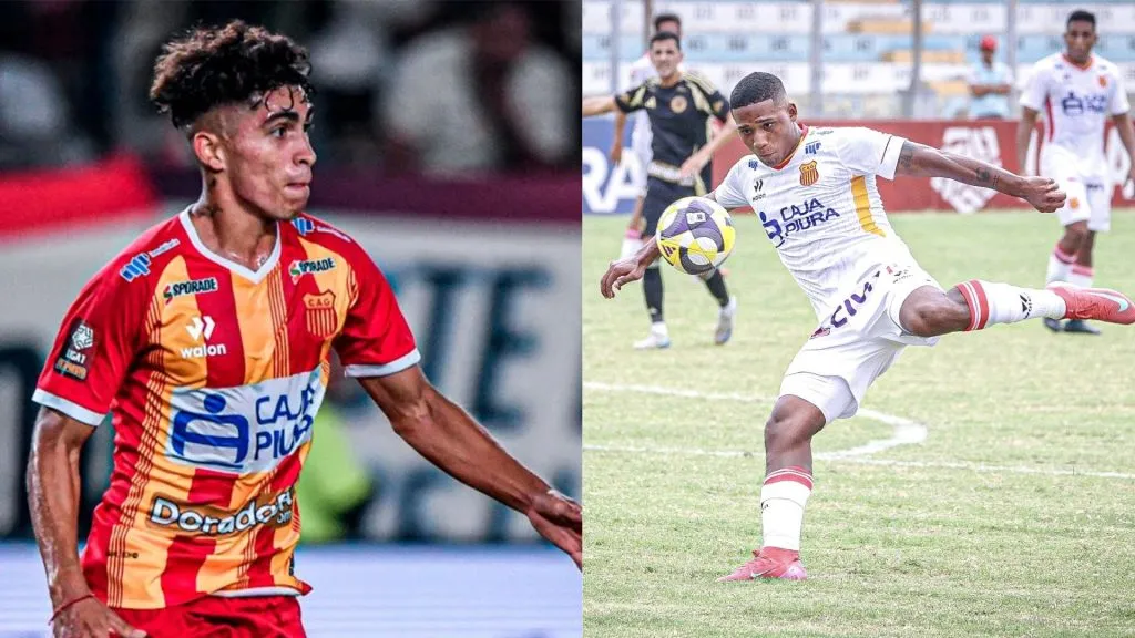 Diego Soto y José Bolívar de Atlético Grau.