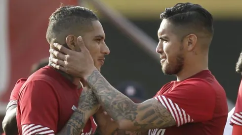 Paolo Guerrero y Juan Manuel Vargas en la Selección Peruana.