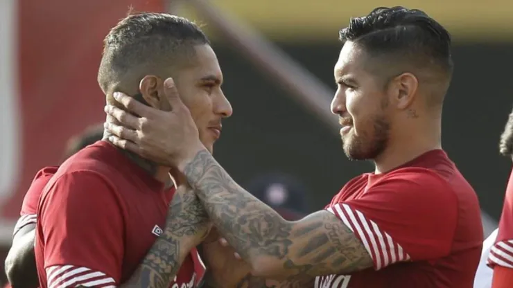 Paolo Guerrero y Juan Manuel Vargas en la Selección Peruana.