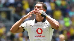 Jobe Bellingham festeja su tanto en el Mundial de Clubes.