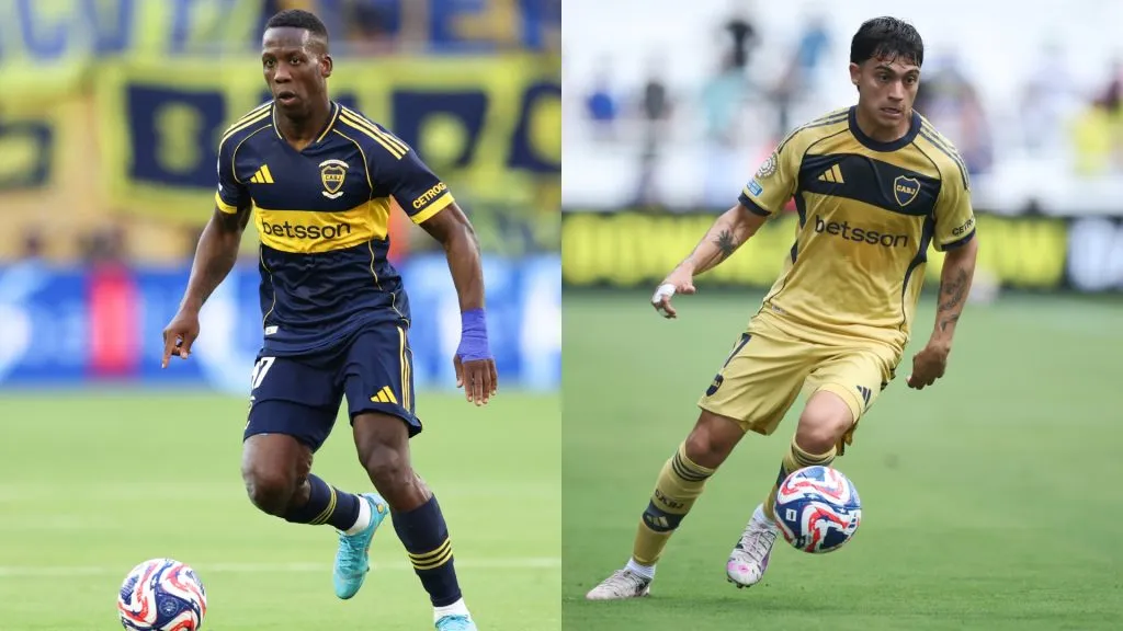 Luis Advíncula y Exequiel Zeballos, en el Mundial de Clubes con Boca