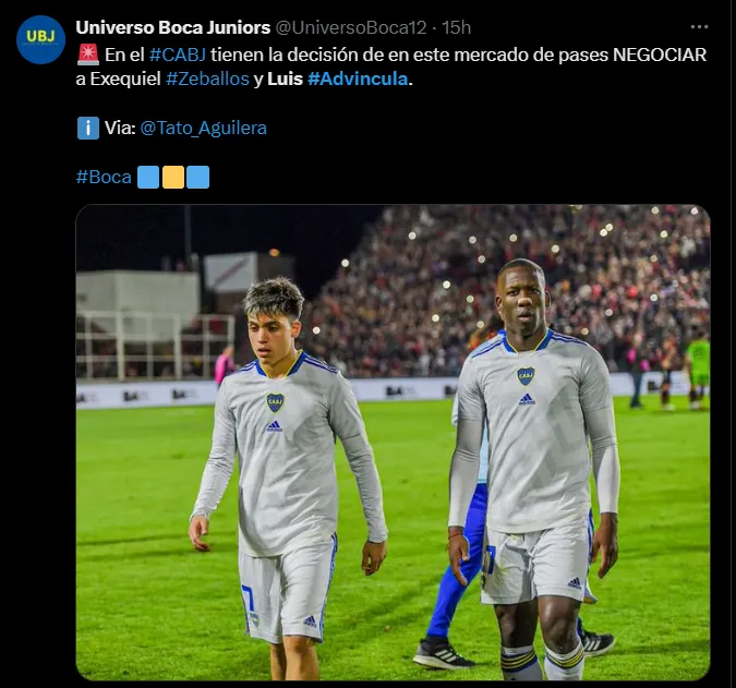 Fuente: @UniversoBoca12