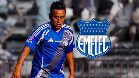 Christian Cueva jugando en Emelec.