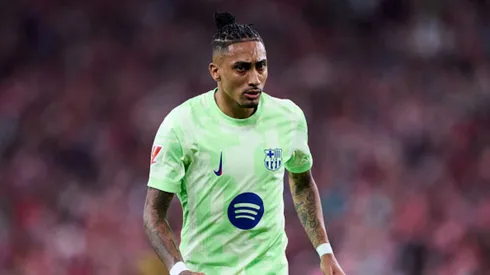 Raphinha con camiseta del FC Barcelona.