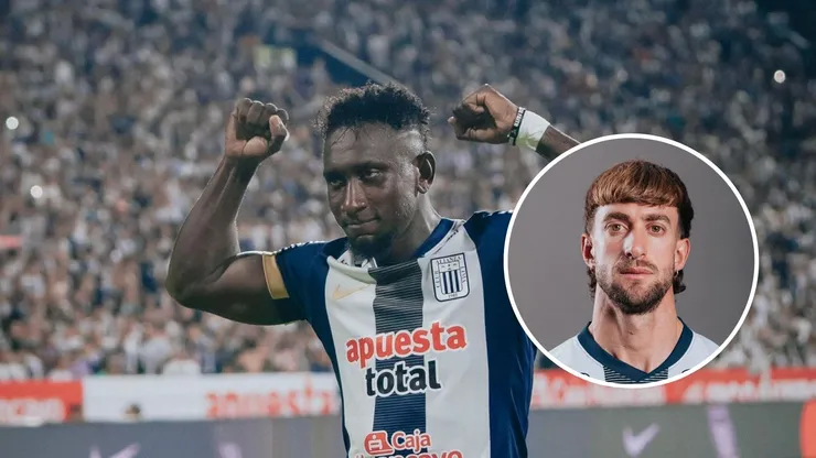 Eryc Castillo y Gaspar Gentile de Alianza Lima.