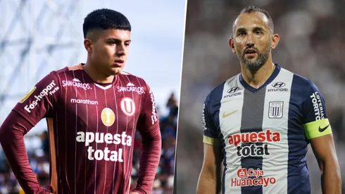 Jairo Concha y Hernán Barcos, figuras de Alianza Lima y Universitario.