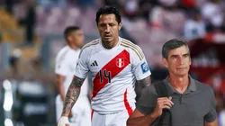 Gianluca Lapadula y Óscar Ibáñez de Perú.