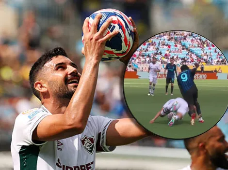 Ignácio da Silva trabó con la cara para robarle el balón a Marcus Thuram: VIDEO