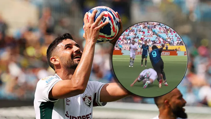 Ignácio da Silva trabó con la cara ante Marcus Thuram.