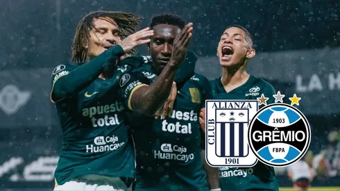 Paolo Guerrero, Eryc Castillo y Kevin Quevedo de Alianza Lima.