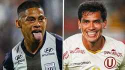 Kevin Quevedo y José Rivera en el último clásico peruano.