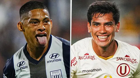 Kevin Quevedo y José Rivera en el último clásico peruano.