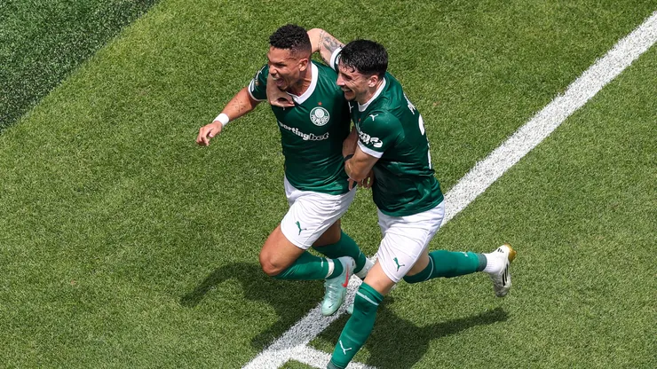Palmeiras, a puro festejo.