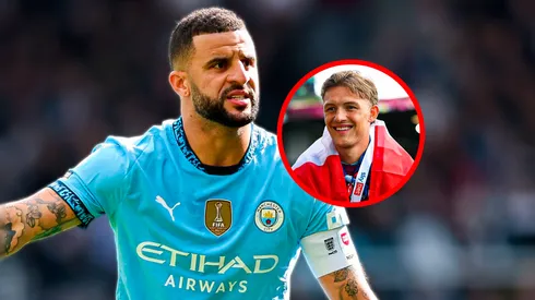 Kyle Walker mandó advertencia a Oliver Sonne.