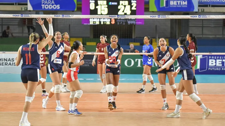 La alegría de las chicas de la Selección Peruana tras el triunfo ante Venezuela.