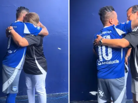 Christian Cueva y su inesperada reacción al ser sorprendido por sus padres tras el triunfo de Emelec: "Ellos..."