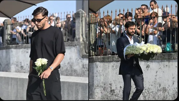 Velorio de Diogo Jota y André en Oporto, Portugal.